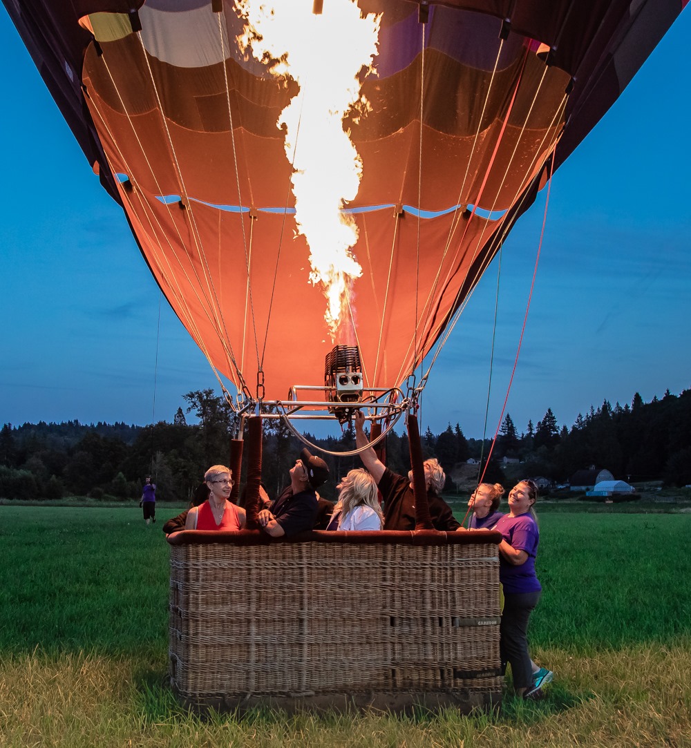 Hot air on sale balloon seattle